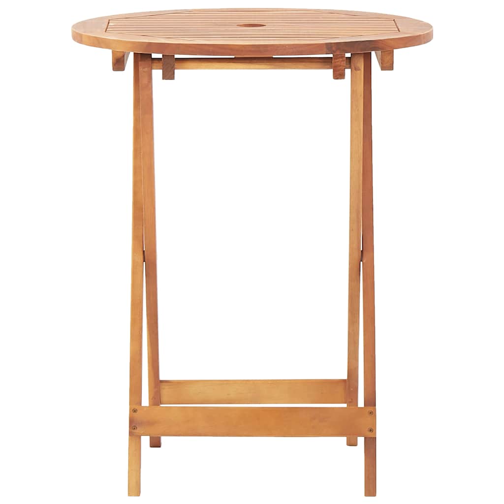 Sklopivi vrtni stol od masivnog bagremovog drva 60 x 75 cm