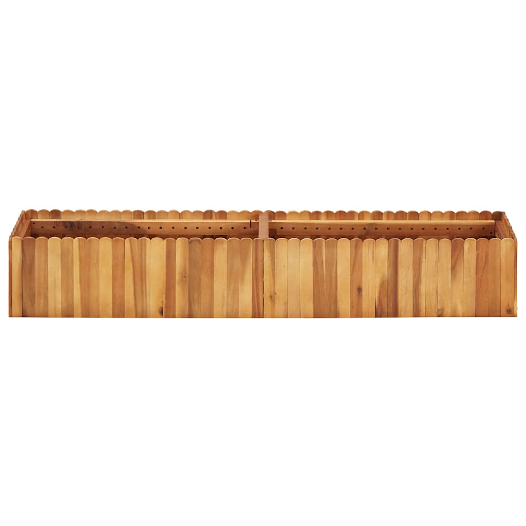 Vrtna posuda za sadnju od masivnog bagremovog drva 150x30x25 cm