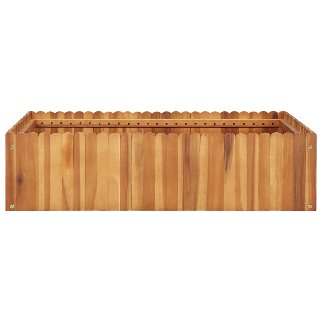 Vrtna posuda za sadnju 100 x 100 x 25 cm masivno bagremovo drvo