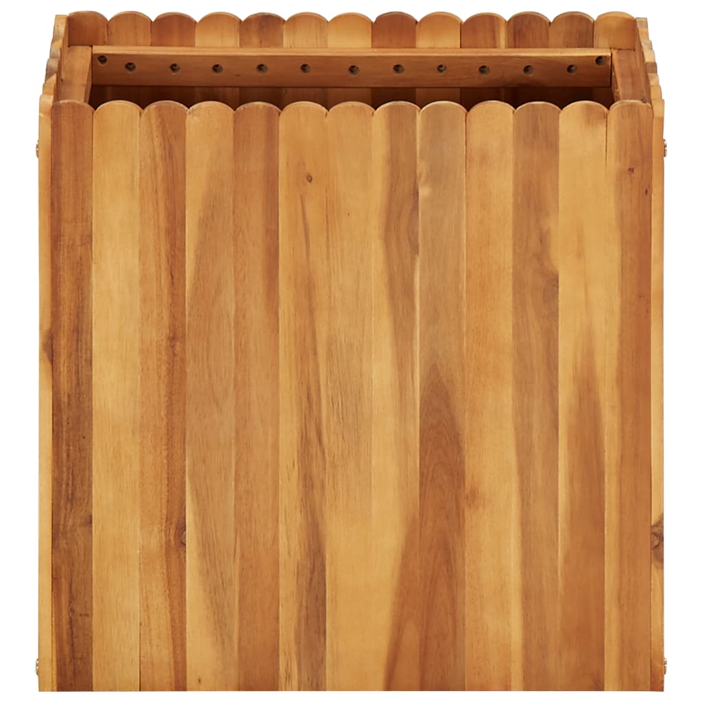 Vrtna posuda za sadnju od masivnog bagremovog drva 50x30x50 cm