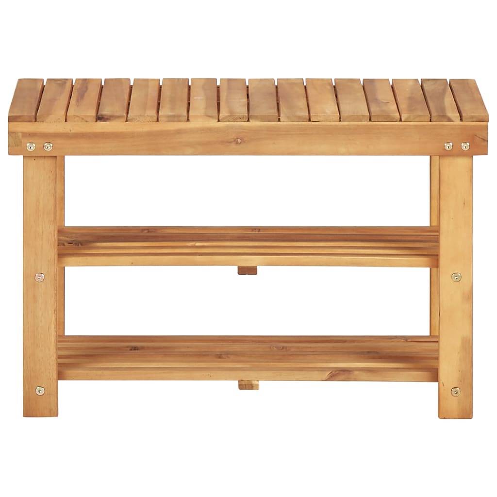 Stalak za cipele od masivnog bagremovog drva 70 x 32 x 46 cm