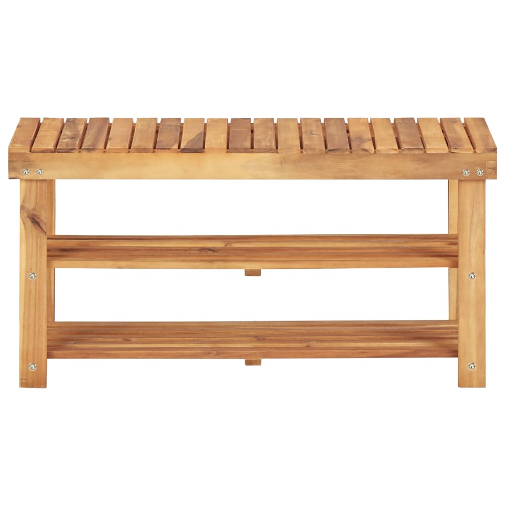 Stalak za cipele od masivnog bagremovog drva 90 x 32 x 46 cm