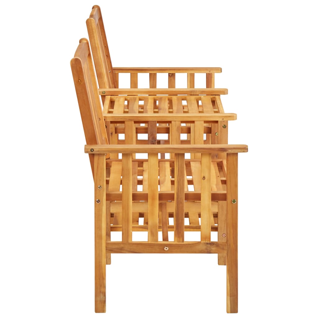 Vrtne stolice sa stolićem 159x61x92 cm masivno bagremovo drvo