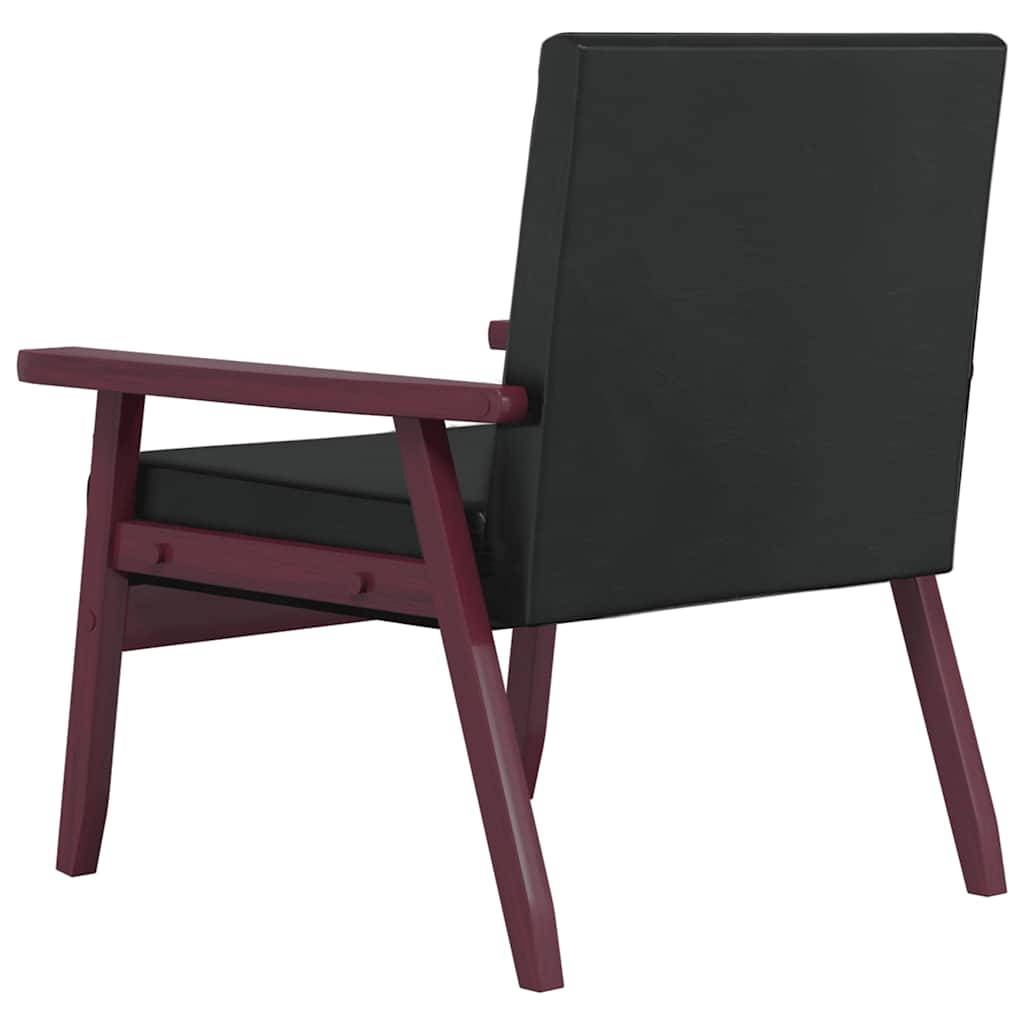 2-dijelni set sofa od umjetne kože crni