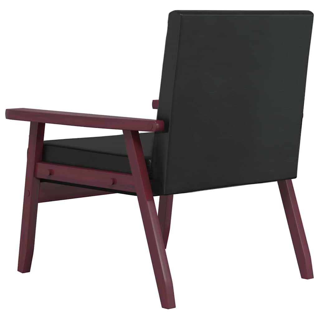 2-dijelni set sofa od umjetne kože crni