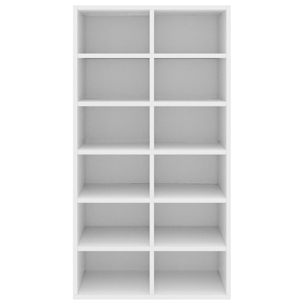 Stalak za cipele bijeli 54 x 34 x 100,5 cm konstruirano drvo