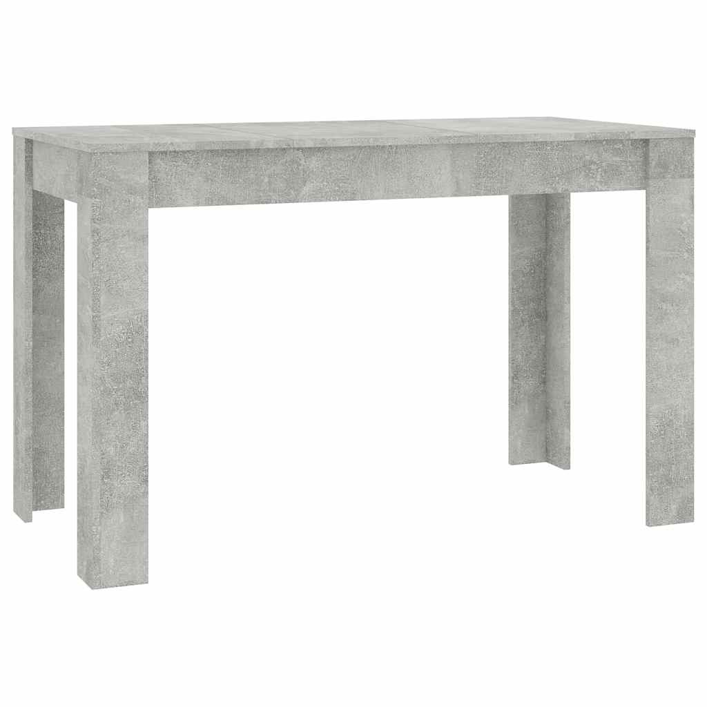 Blagovaonski stol boja betona 120x60x76 cm konstruirano drvo