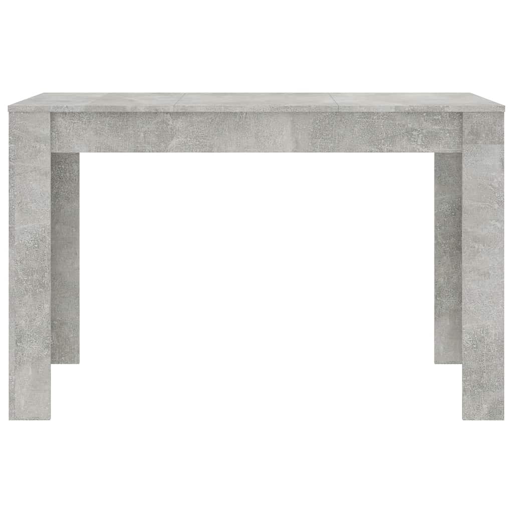 Blagovaonski stol boja betona 120x60x76 cm konstruirano drvo