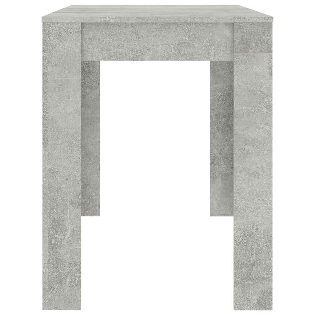 Blagovaonski stol boja betona 120x60x76 cm konstruirano drvo