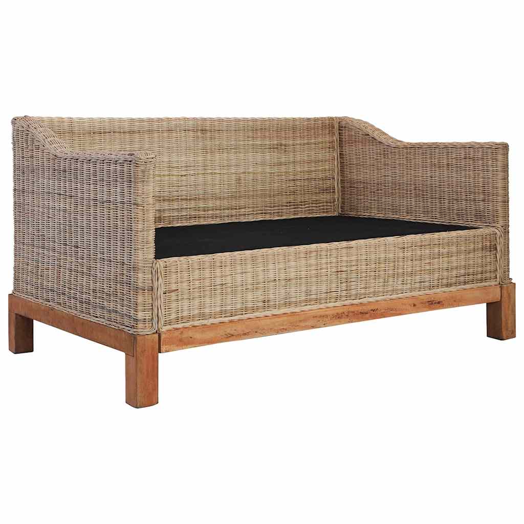 2-dijelni set sofa od prirodnog ratana s jastucima