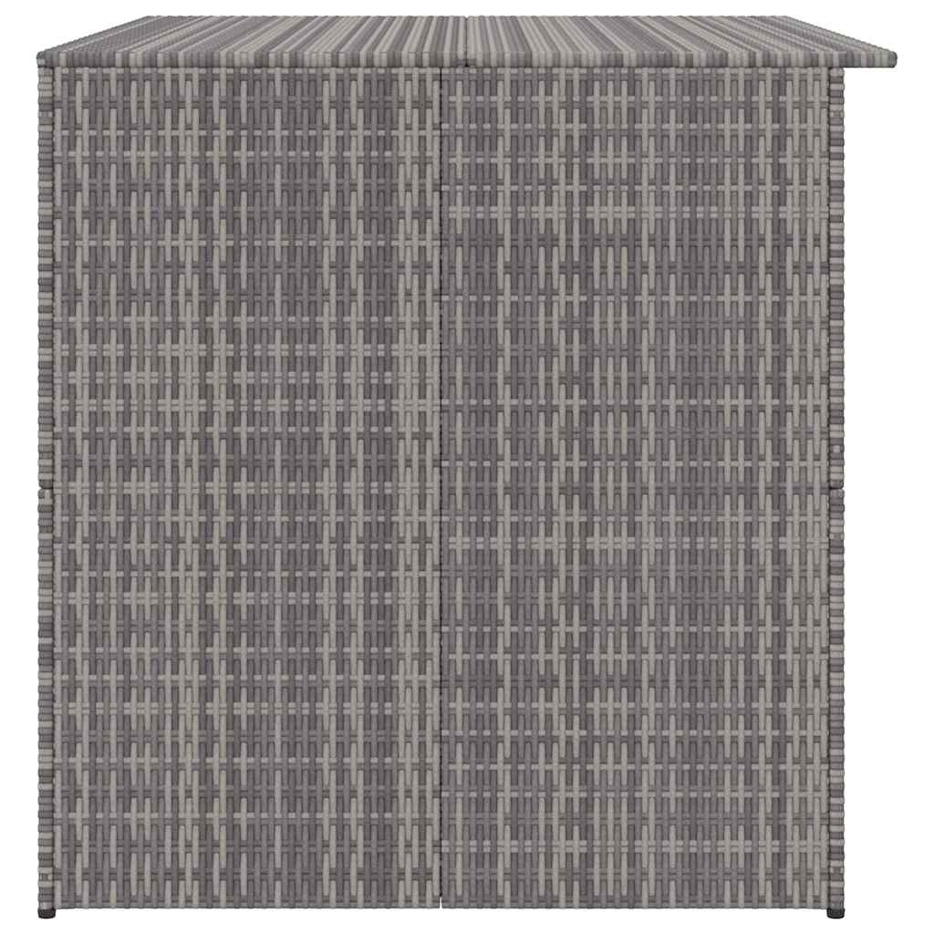 Vrtna kutija za pohranu siva 150 x 100 x 100 cm od poliratana