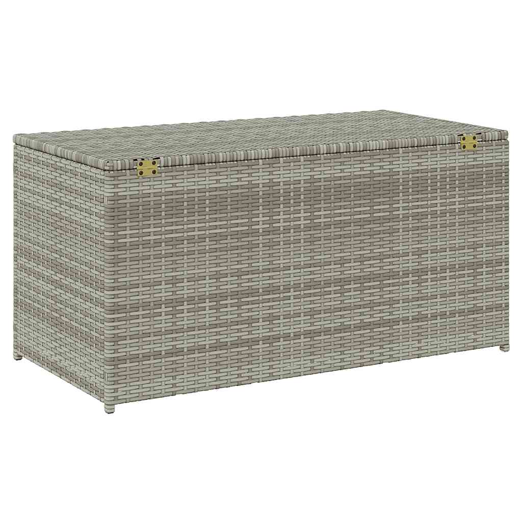 Vrtna kutija za pohranu od poliratana 100 x 50 x 50 cm siva