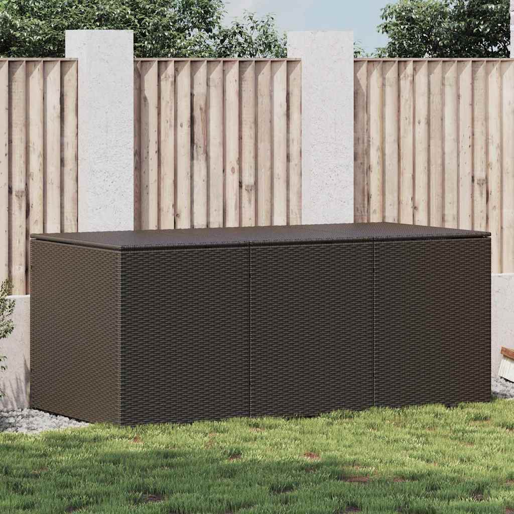 Vrtna kutija za pohranu od poliratana 180 x 90 x 70 cm smeđa