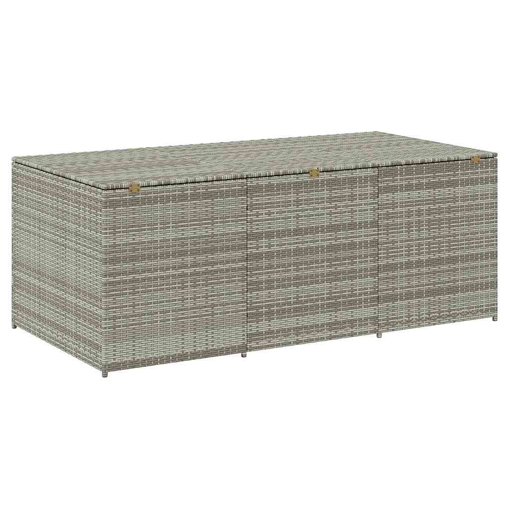 Vrtna kutija za pohranu od poliratana 180 x 90 x 70 cm siva