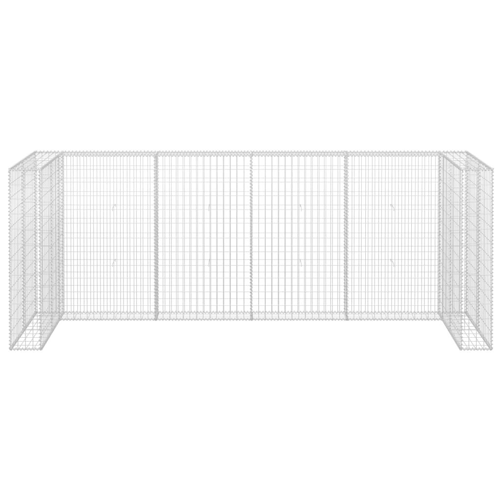 Gabionski zid za kante od pocinčanog čelika 320 x 100 x 120 cm
