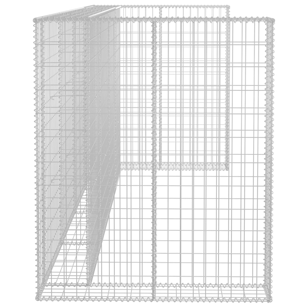 Gabionski zid za kante od pocinčanog čelika 320 x 100 x 120 cm