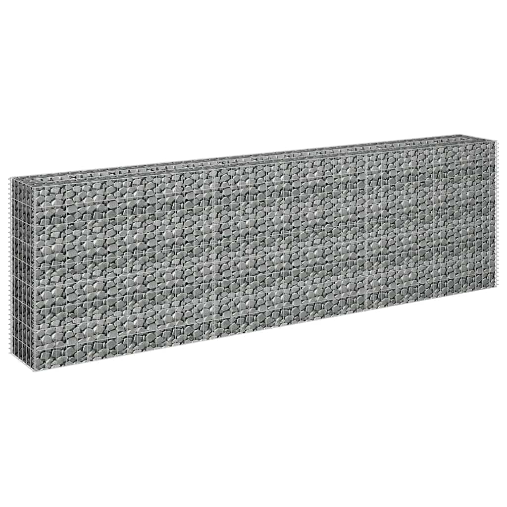 Gabionska sadilica od pocinčanog čelika 270 x 30 x 90 cm