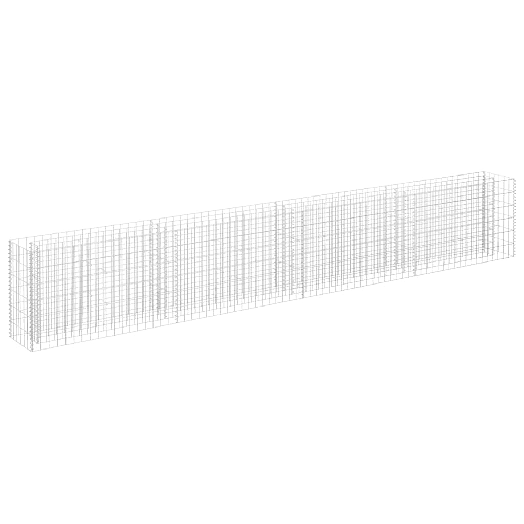 Gabionska sadilica od pocinčanog čelika 360 x 30 x 60 cm