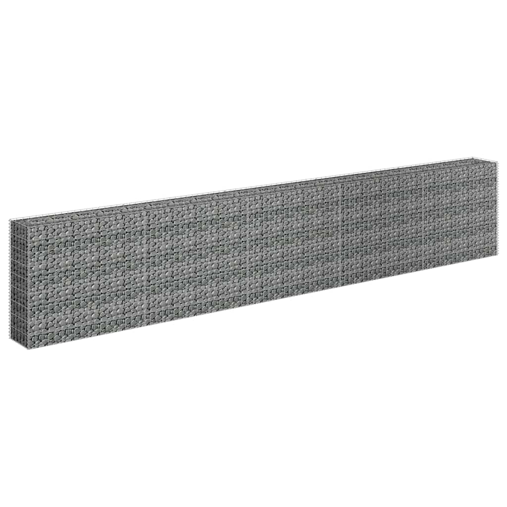 Gabionska sadilica od pocinčanog čelika 450 x 30 x 90 cm
