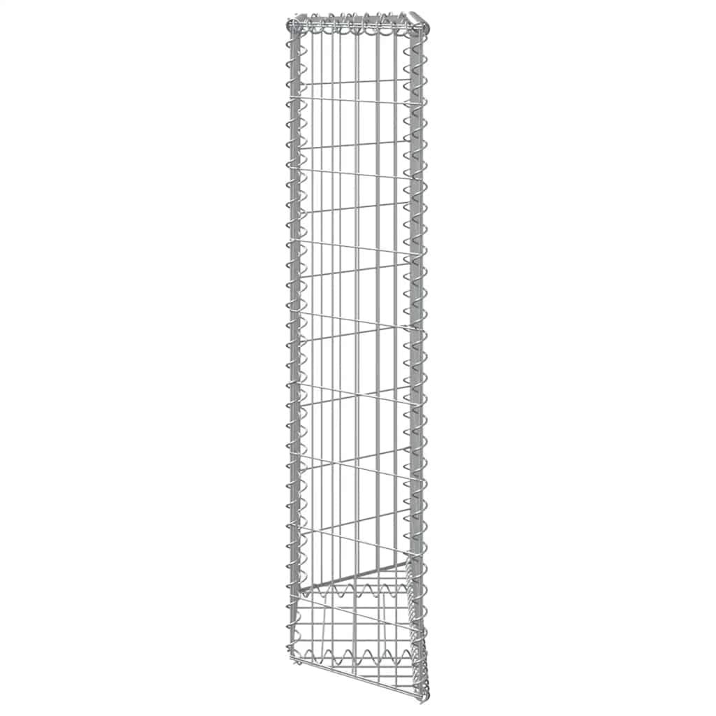 Trapezna gabionska gredica od pocinčanog čelika 80x20x100 cm