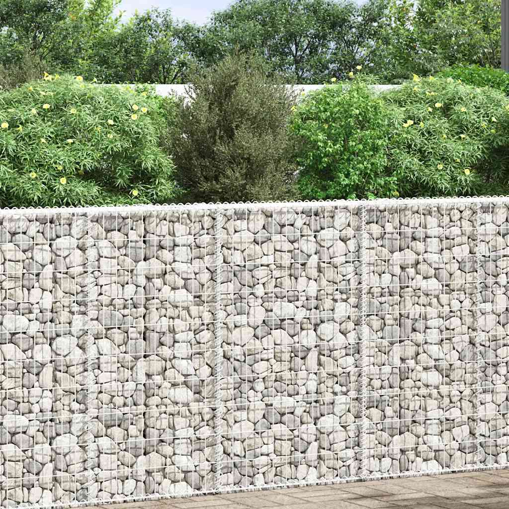 Trapezna gabionska gredica od pocinčanog čelika 100x20x100 cm