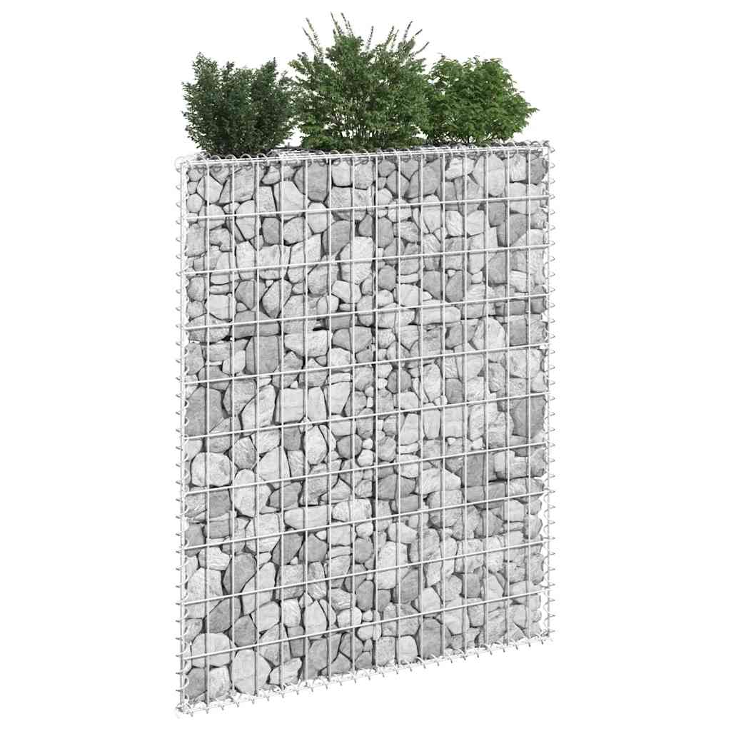 Trapezna gabionska gredica od pocinčanog čelika 100x20x100 cm