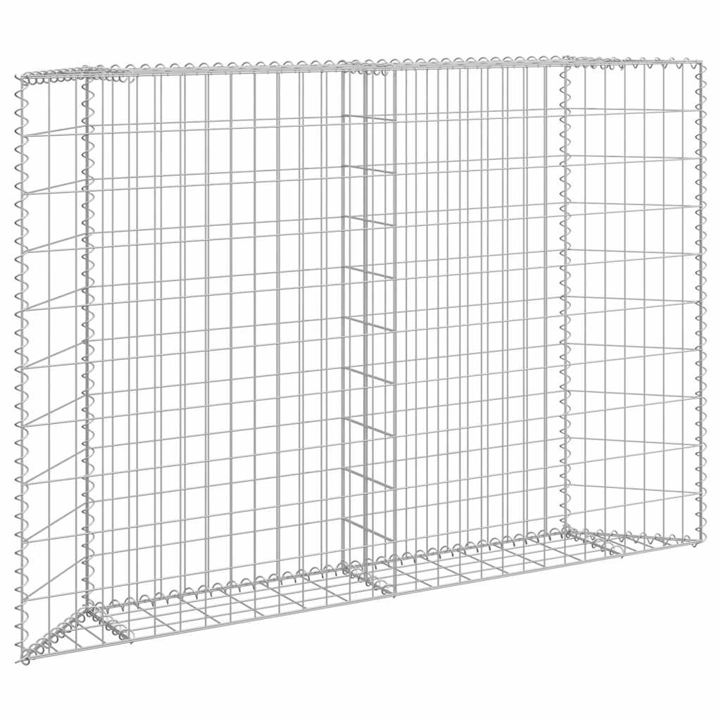 Trapezna gabionska gredica od pocinčanog čelika 150x20x100 cm