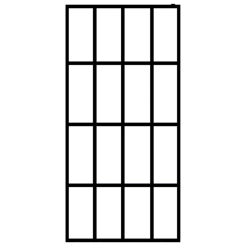 Pregrada za tuširanje od prozirnog kaljenog stakla 118 x 190 cm