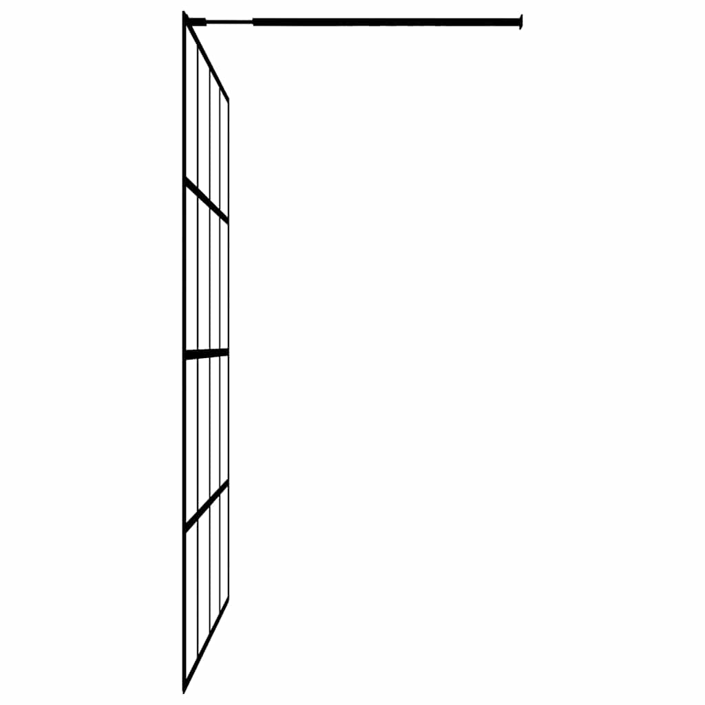 Pregrada za tuširanje od prozirnog kaljenog stakla 118 x 190 cm