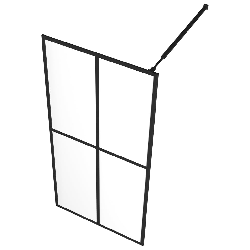 Pregrada za tuširanje od prozirnog kaljenog stakla 118 x 190 cm