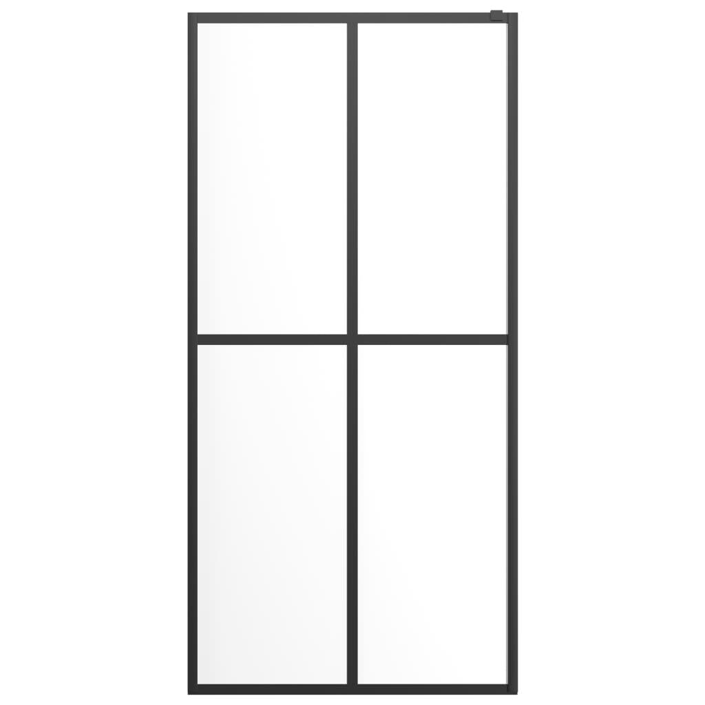 Pregrada za tuširanje od prozirnog kaljenog stakla 140 x 195 cm