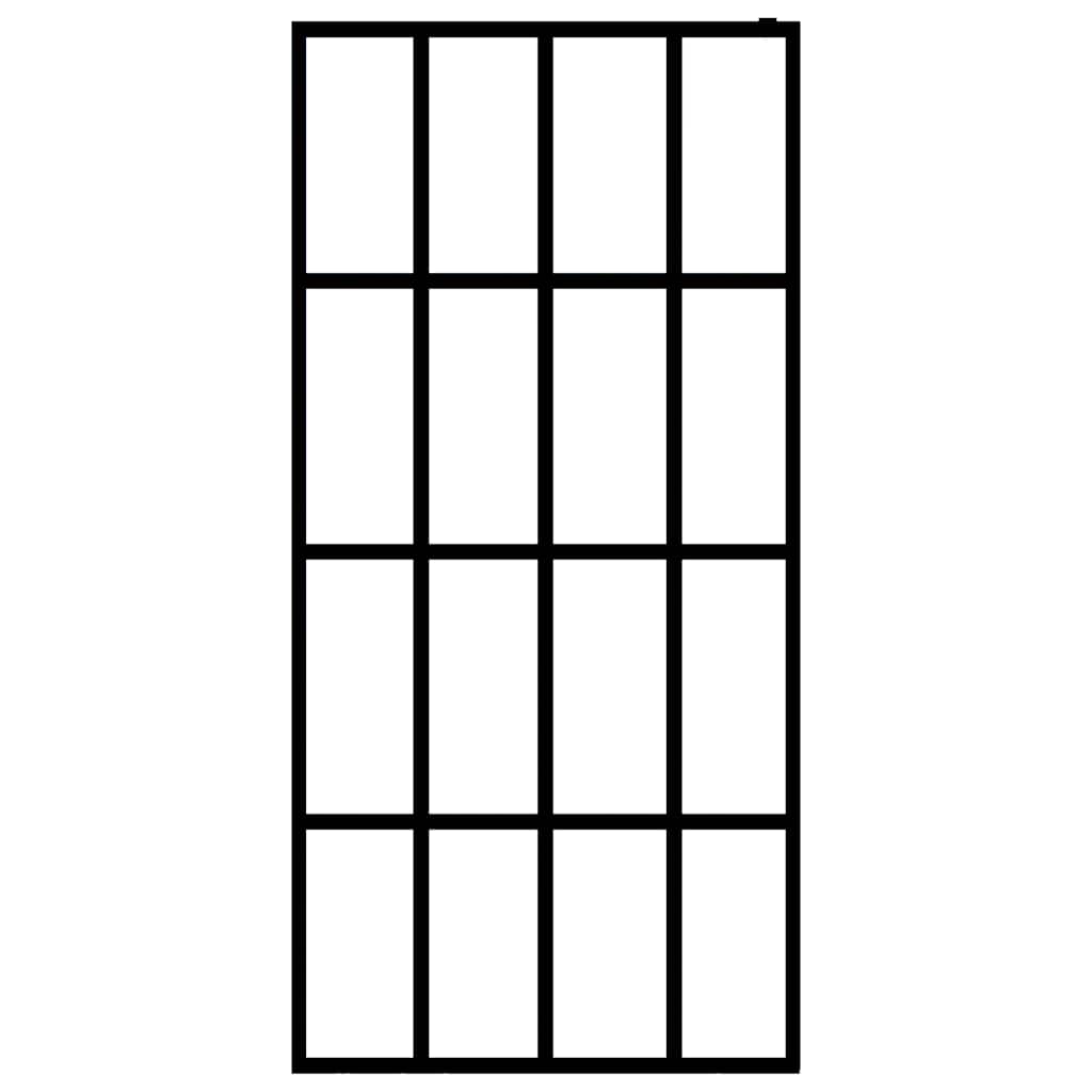 Pregrada za tuširanje od mutnog kaljenog stakla 80 x 195 cm