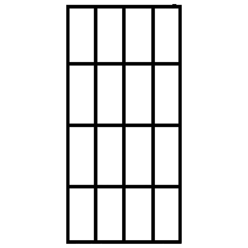 Pregrada za tuširanje od mutnog kaljenog stakla 118 x 190 cm
