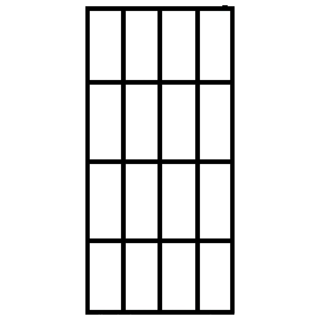 Pregrada za tuširanje od mutnog kaljenog stakla 140 x 195 cm