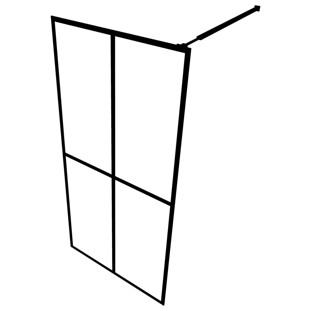 Pregrada za tuširanje od mutnog kaljenog stakla 90 x 195 cm
