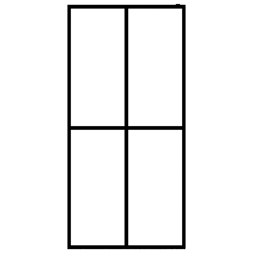 Pregrada za tuširanje od mutnog kaljenog stakla 118 x 190 cm