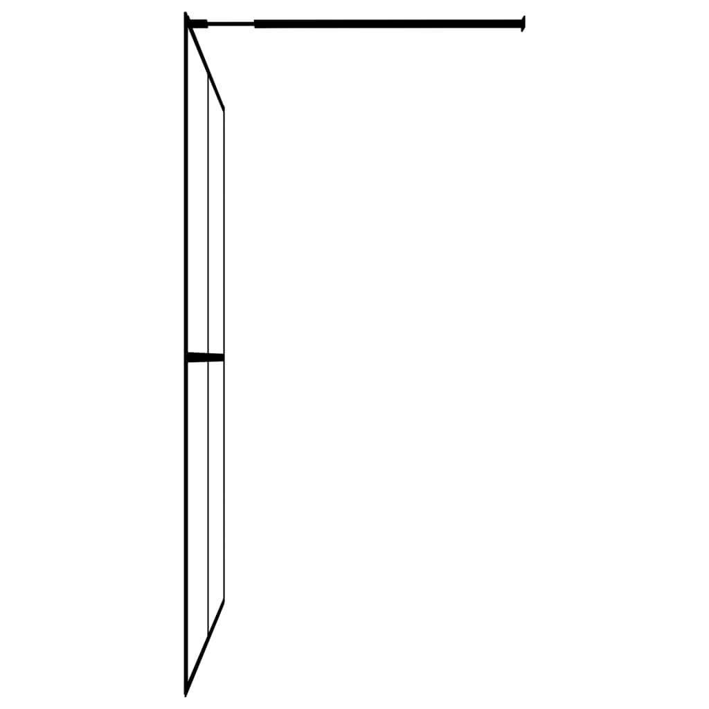 Pregrada za tuširanje od mutnog kaljenog stakla 140 x 195 cm