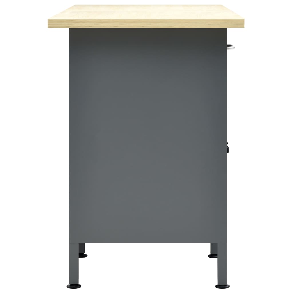 Radni stol crni 160 x 60 x 85 cm čelični
