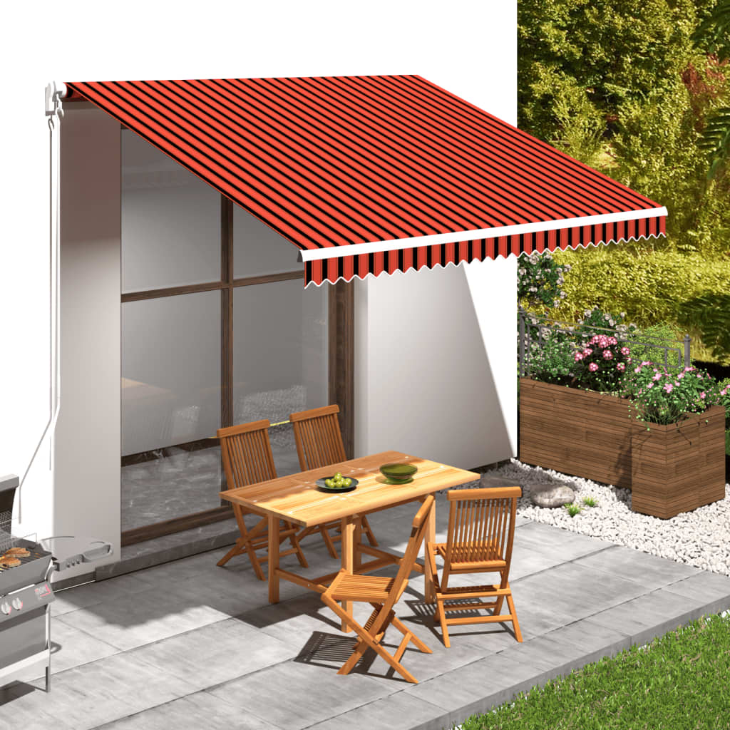 Platno za tendu narančasto-smeđe 4 x 3 m