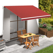 Platno za tendu narančasto-smeđe 4,5 x 3 m