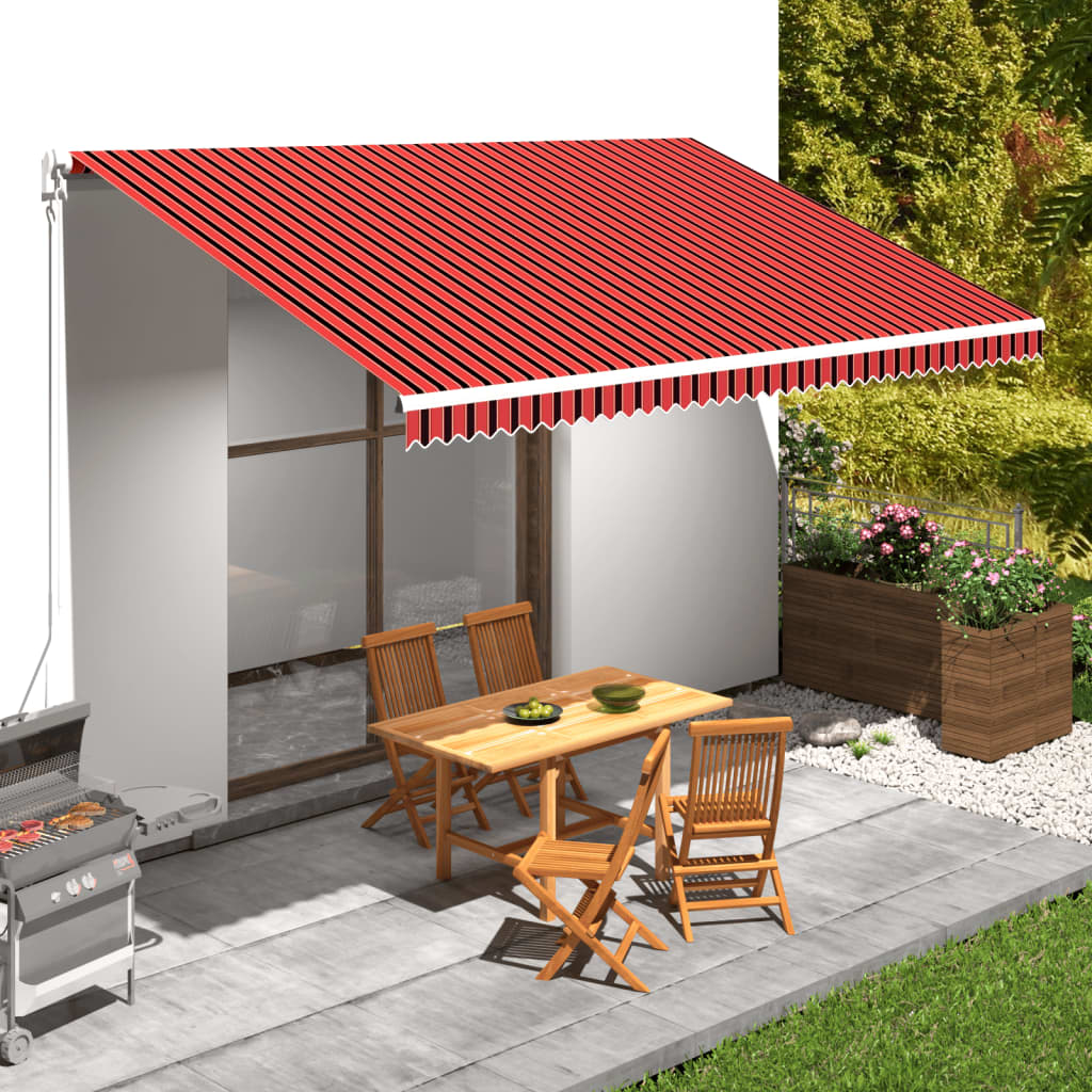 Platno za tendu narančasto-smeđe 5 x 3 m