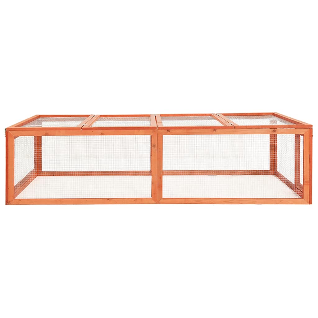 Kavez za zečeve 183 x 90 x 46,5 cm od masivne jelovine