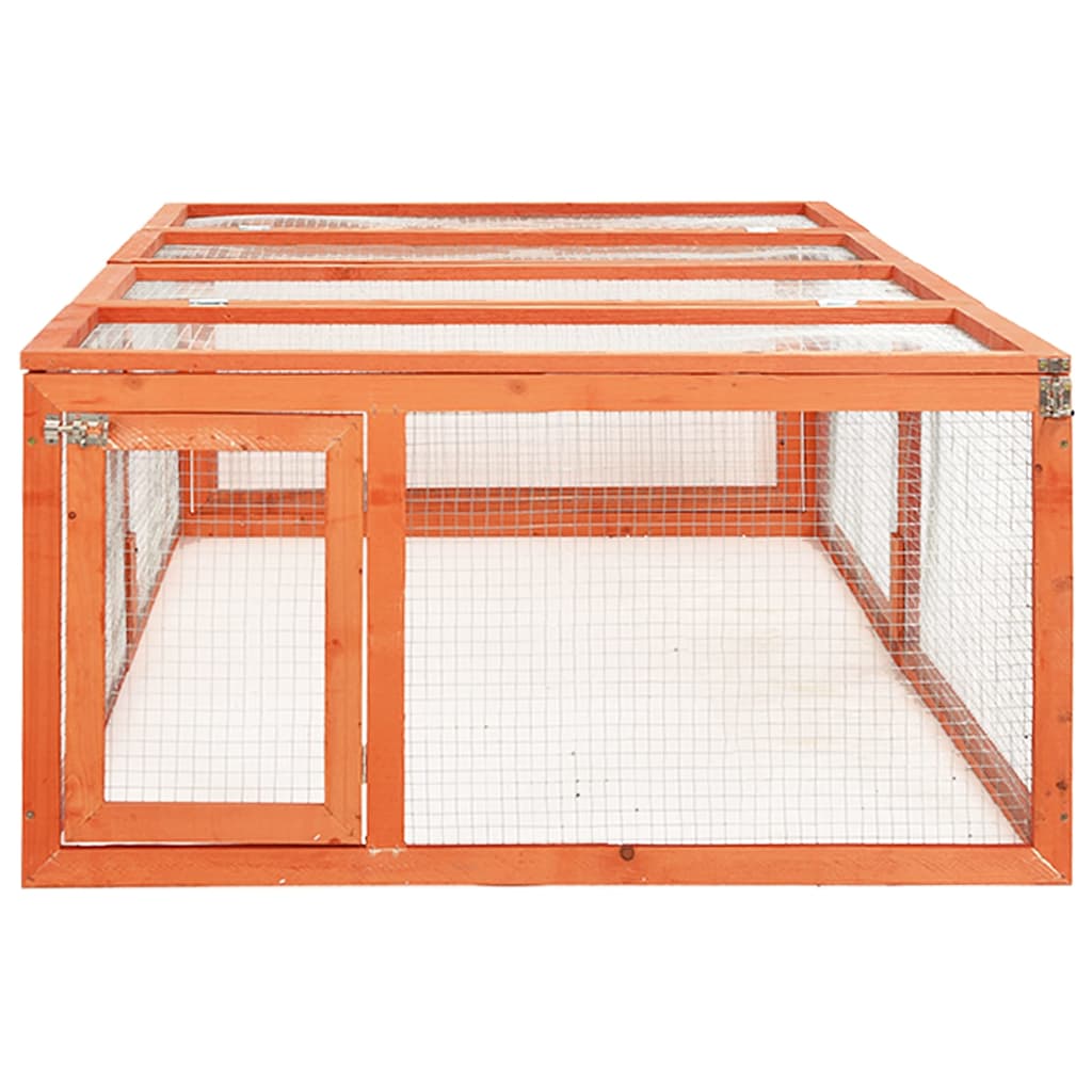 Kavez za zečeve 183 x 90 x 46,5 cm od masivne jelovine