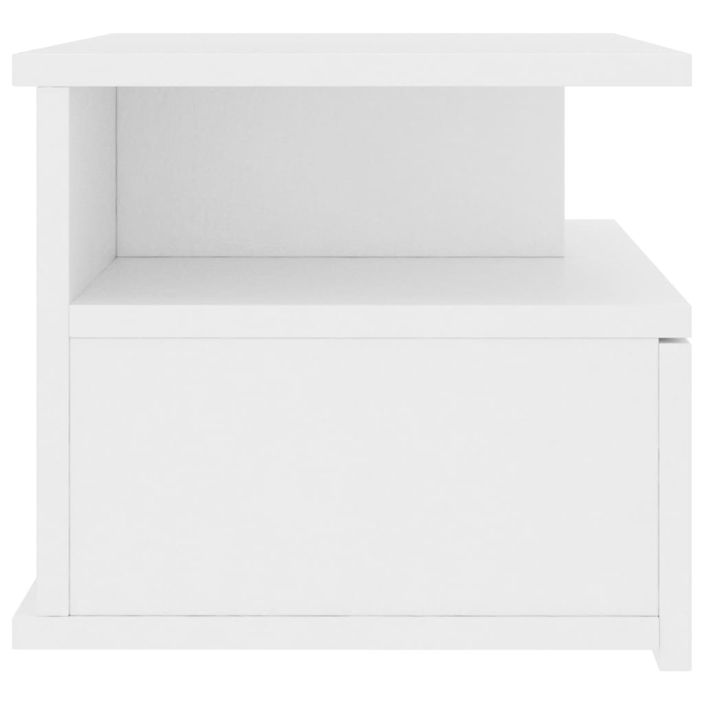 Viseći noćni ormarići 2 kom bijeli 40x31x27cm konstruirano drvo