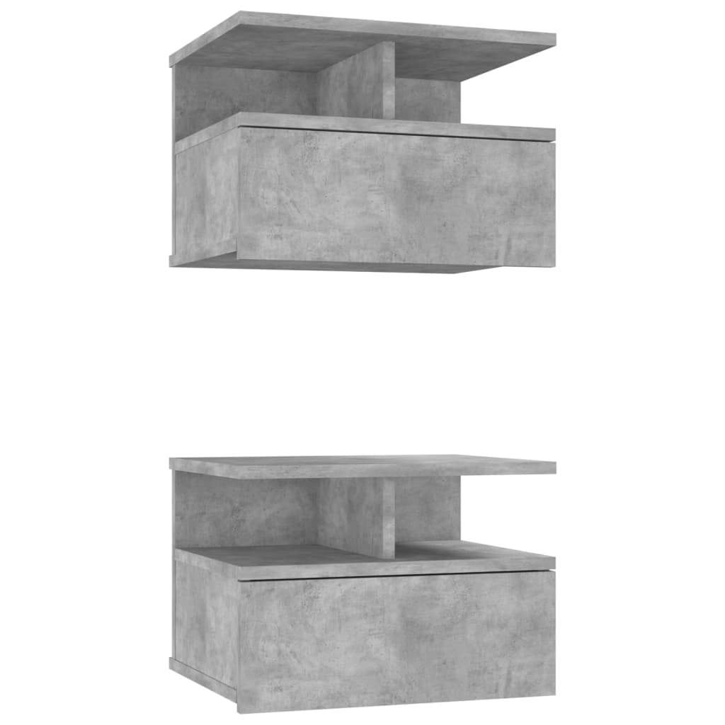 Viseći noćni ormarići 2 kom 40x31x27cm konstruirano drvo