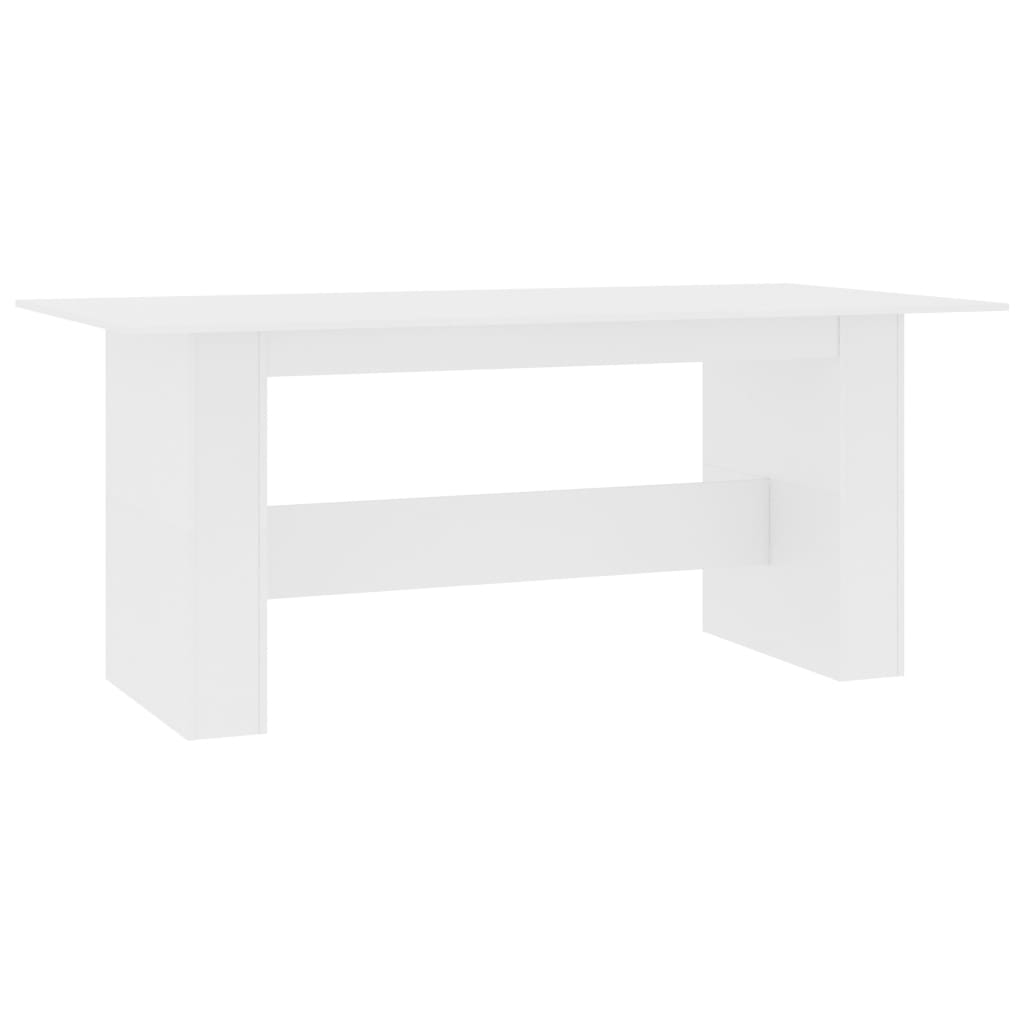 Blagovaonski stol bijeli 180 x 90 x 76 cm konstruirano drvo