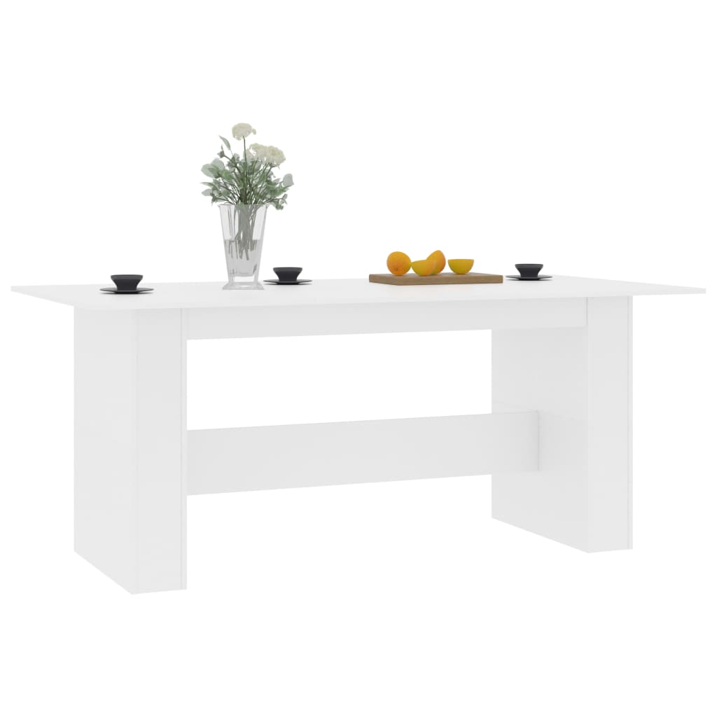 Blagovaonski stol bijeli 180 x 90 x 76 cm konstruirano drvo
