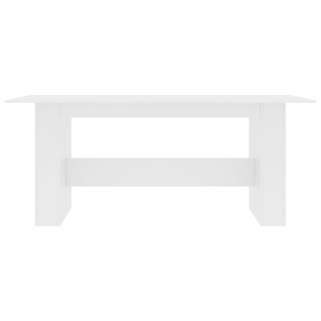 Blagovaonski stol bijeli 180 x 90 x 76 cm konstruirano drvo