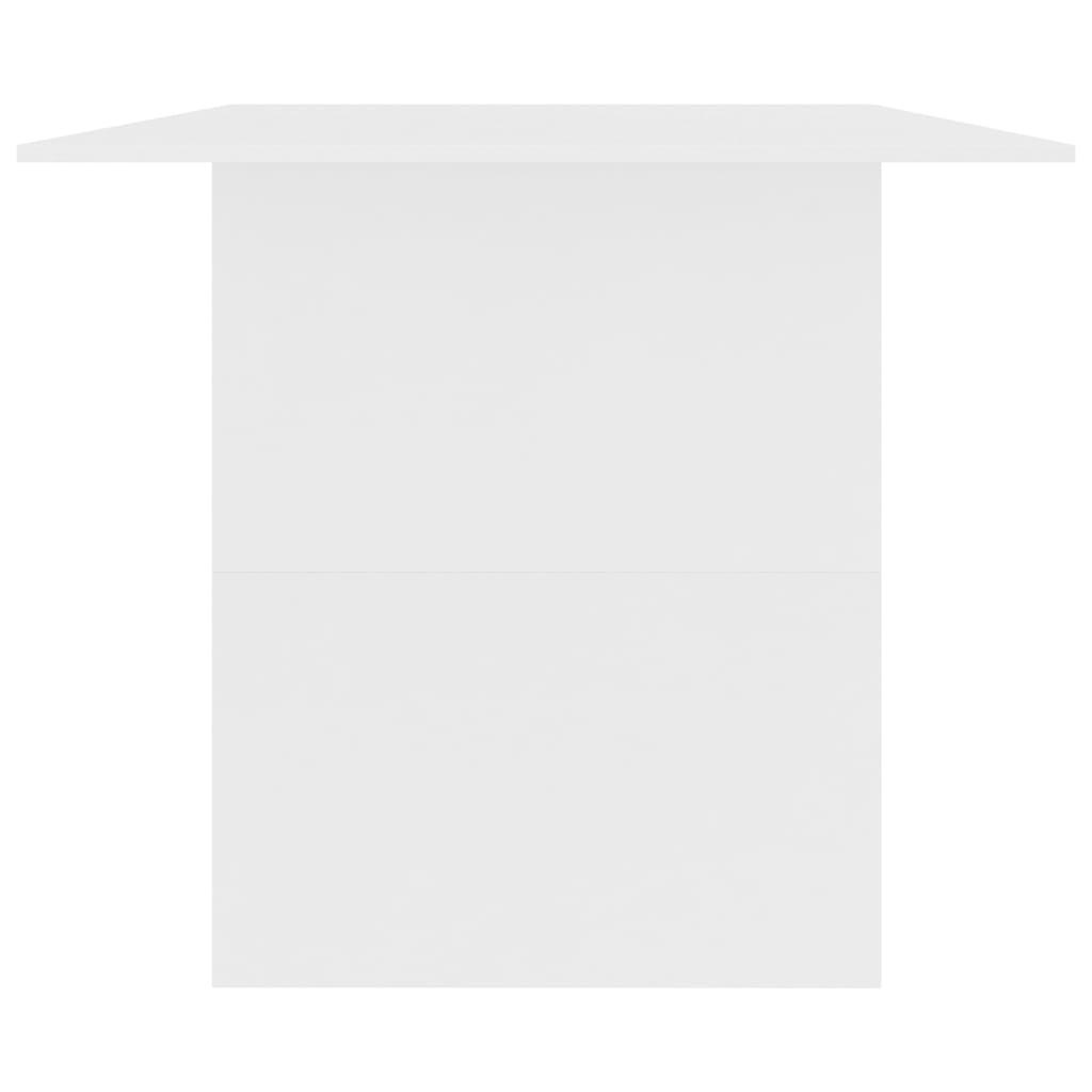 Blagovaonski stol bijeli 180 x 90 x 76 cm konstruirano drvo