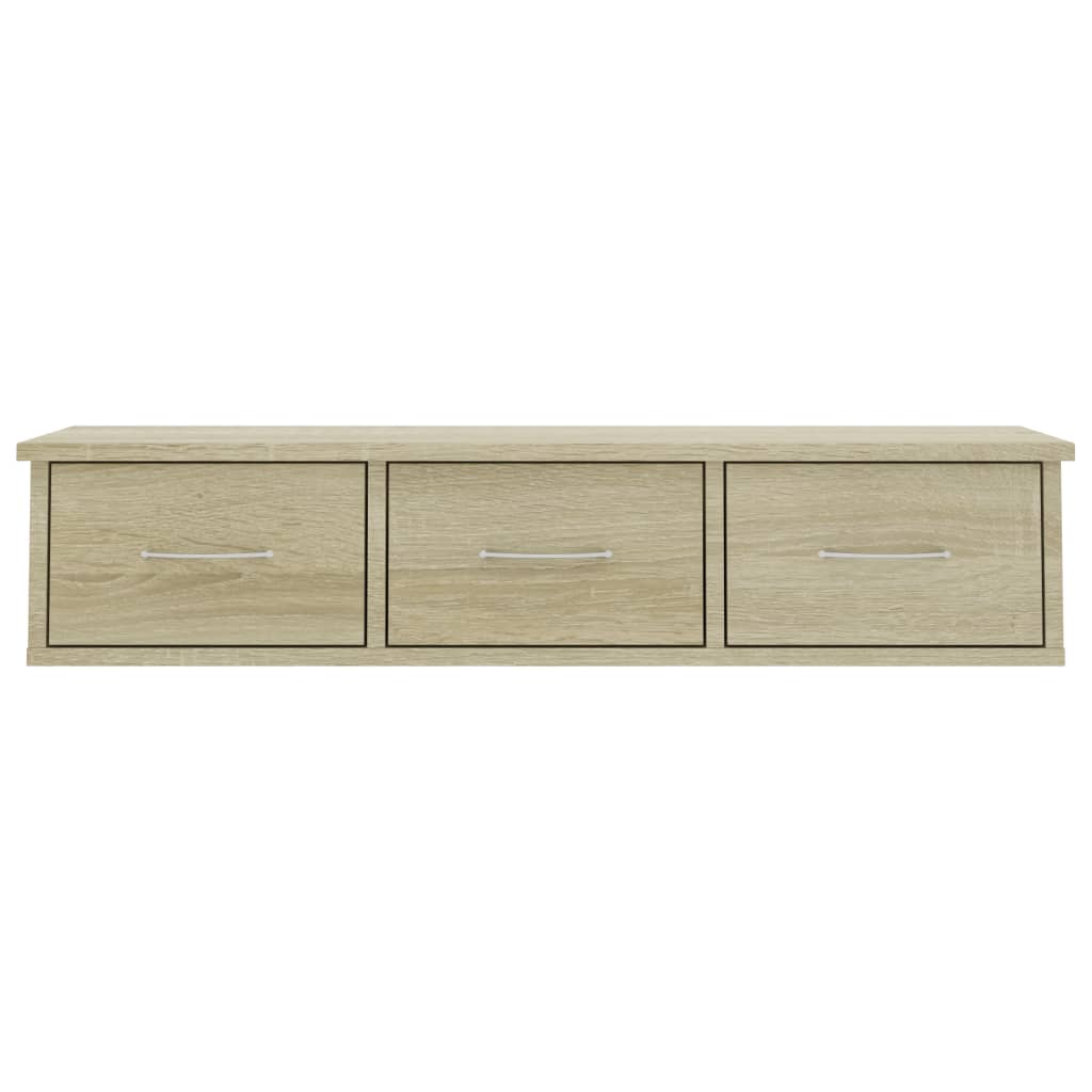 Zidna polica s ladicama 88x26x18,5 cm konstruirano drvo